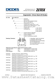 Gegenzellen-/-Silicon-Back-Off-Diodes datasheet pdf Diodes